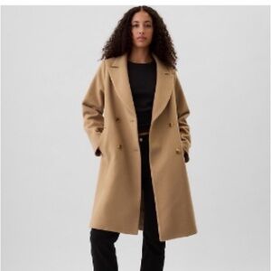 Gap Tan Double-Breasted Coat